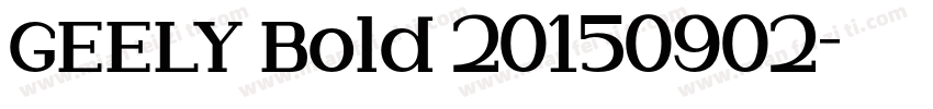 GEELY Bold 20150902字体转换